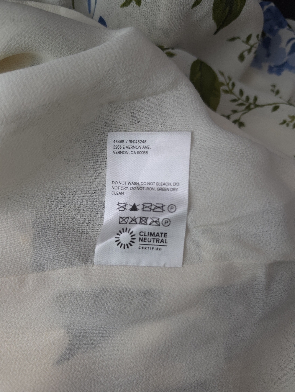 Reformation Mya Riviera Floral Vneck Flutter Sleeves Mini Dress - Picture 8 of 11